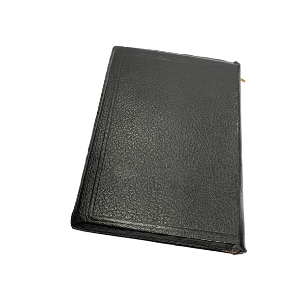 Vintage 50s WorldBible Black Leather Zippered Red Letter Edition RLE - Picture 8 of 15